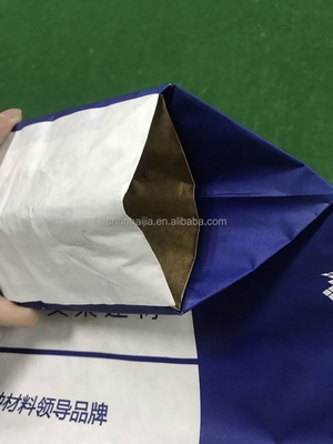 맞춤형 빌딩 접착 밸브 손잡이가 있는 다벽 종이 가방 맞춤형 받아