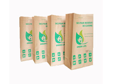 열려있는 입 Kraft 종이 자루 2 부지런히 씁니다/3개 가닥 Breathable GMP 표준 정연한 바닥