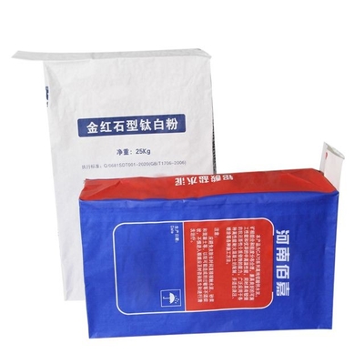관례 20kg 도와 접착성 벨브 종이 봉지 3개 가닥 Multiwall