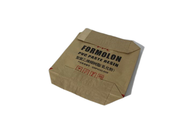 클로저가 있는 산업용 25kg 종이 밸브 백