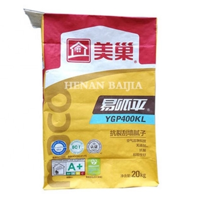 우호적인 2Ply 3Ply 반죽된 밸브 다중봉지 포장 봉지 미생물에 의해 분해된 향기가 없는 Eco