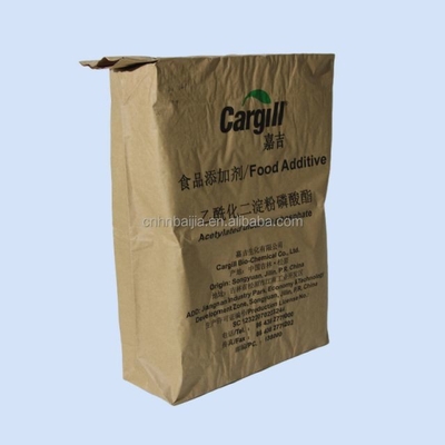 20 Kg 재상할 수 있는 서류상 벨브 자루 부대 주문 모양 인쇄 백색 또는 갈색