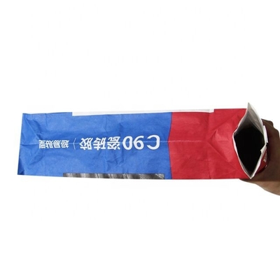 맞춤형 빌딩 접착 밸브 손잡이가 있는 다벽 종이 가방 맞춤형 받아