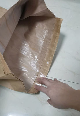 갈색 열 밀폐 가능한 종이 봉지 신뢰할 수 있는 환경 친화적 인 포장