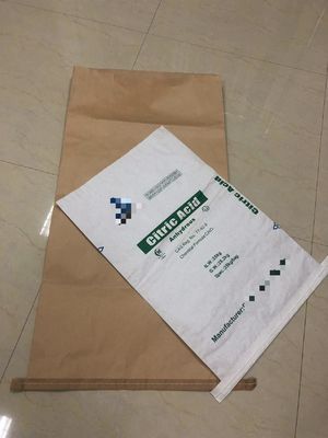 고성능 요구에 맞게 맞춤 꿰매 열린 입 다벽 종이 가방