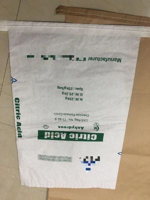 맞춤형 인쇄 20kg 포장용 꿰매기용 종지 가방