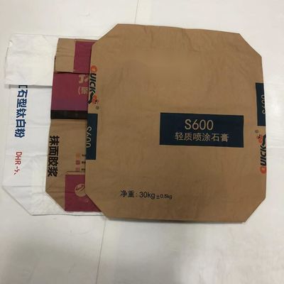 방수, 습기, 식품 등급, 생분해성 접착 밸브 다벽 종이 봉지