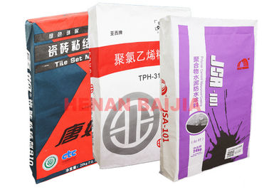 25kg 50kg 벨브 종이 봉지 백색 브라운 Kraft 종이 봉지 큰 수용량 긴 노동 생활