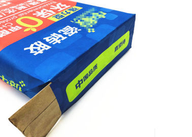 셀루로스 부대 전분 에테르 종이 봉지 다중 벽 벨브 유형 Kraft 종이 자루는 주문을 받아서 만들어진 바닥을 막습니다