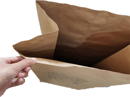 갈색인 미생물에 의해 분해된 플렉소 인쇄 종이는 백 쓰레기 봉투 낙엽성인 백 스퀘어 하부를 거부합니다