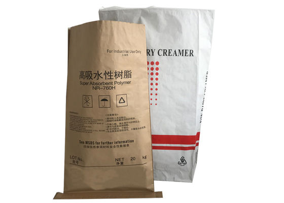 패키징을 위한 15 킬로그램 20 킬로그램 25 킬로그램 이중 레이어 백색 갈색인 대형 지대