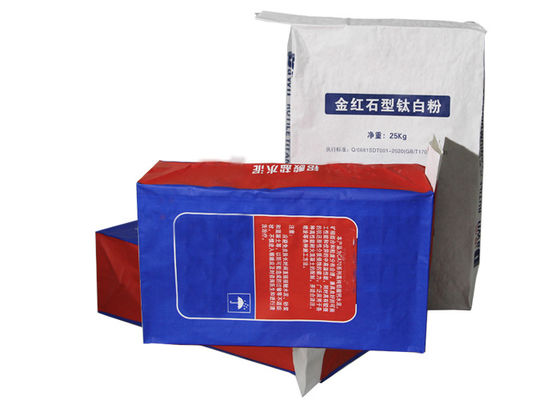 25 KG 50 KG 건조한 박격포 다중벽 Kraft 종이 봉지 종이 봉지를 사용하는 산업 패킹