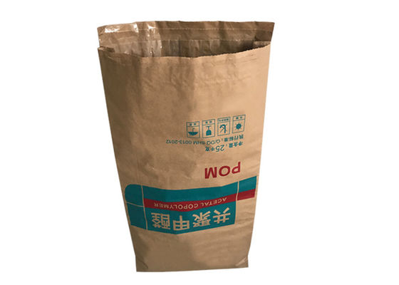 산업 다 층 Kraft 종이 봉지 무료 샘플 15kg 20kg 25kg