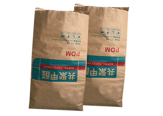 Pasted Pinch Bottom Trapezoidal Sewn Open Mouth Bags With PE Film Or PE Liner