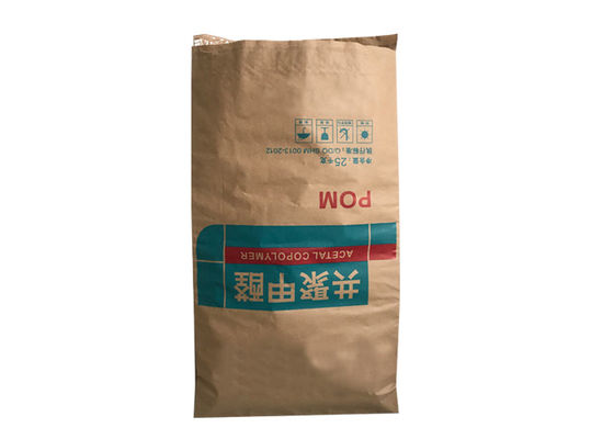 위기 바닥과 맞춘 프린팅 20KG 반죽된 열린 입 종이 포대