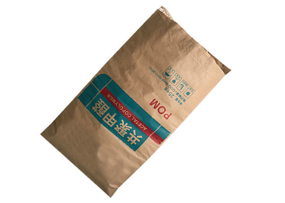 25kg 메커니즘 수 놓은 오픈 입 다중 벽 종이 봉지 크래프트