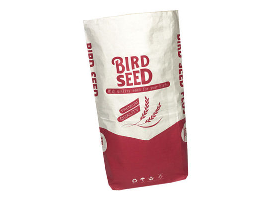 Eco 석탄 목탄을 위한 친절한 방습 2개 가닥 다 색깔에 의하여 인쇄되는 10kg Kraft 종이 봉지