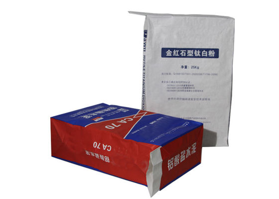 25kg 화학 포장 다 벽 종이 자루 시멘트 크래프트 종이 자루
