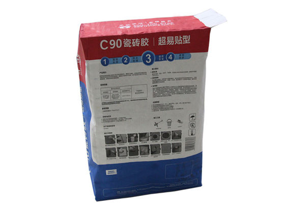 건조한 분말 차 분말을 위한 20kg 25kg에 의하여 풀칠되는 벨브 Multiwall 종이 봉지 박격포 부대