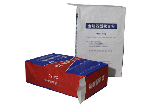 25kg 산업 다 벽 종이 자루 20kg 25kg Kraft 종이 시멘트는 PLA 박판을 자루에 넣습니다
