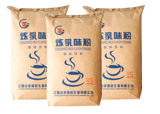 차 분말 코코야자 분말 분유를 위한 음식 급료 Multiwall Kraft 종이 봉지