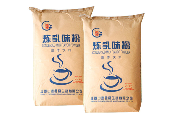 차 분말 코코야자 분말 분유를 위한 음식 급료 Multiwall Kraft 종이 봉지