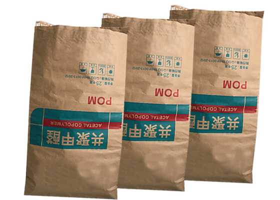 백색 브라운 Kraft 종이 봉지 Kraft 종이 봉지 열 - 마감 GMP 기준을 밀봉하십시오