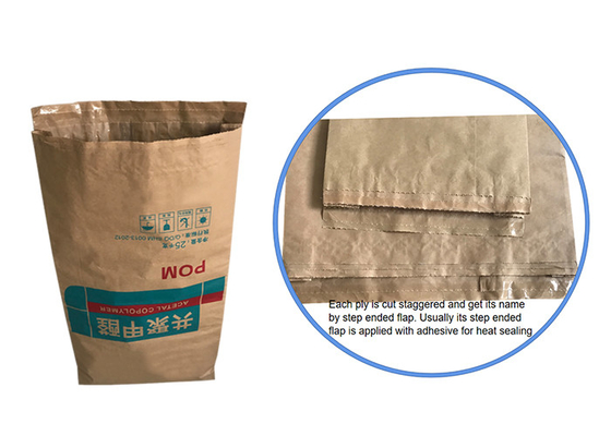 감자 전분 가루 전분 분유를 위한 20kg 25kg 분해성 포장 종이 봉지